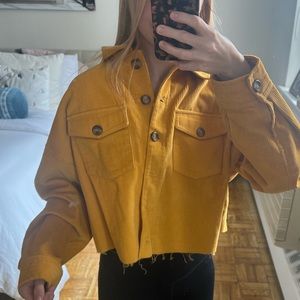 Corduroy yellow jacket